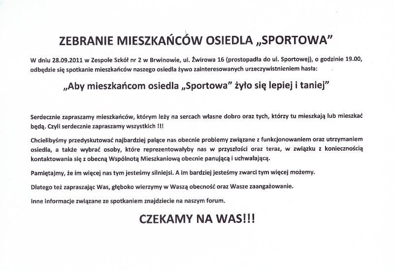 zaproszenie